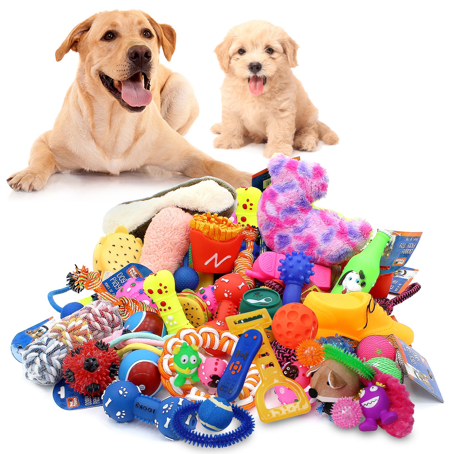 12 Piece Assorted Dog Toy Bundle