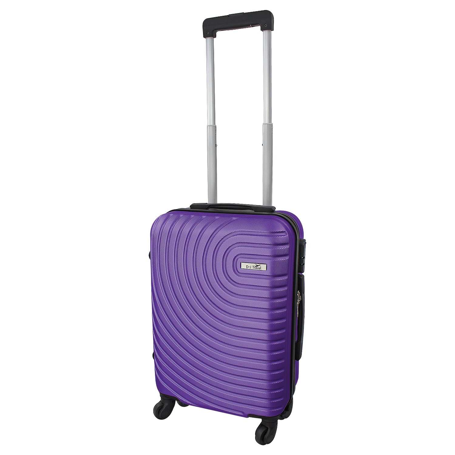 20" Purple 4 Wheel Hard Shell Cabin Size Suitcase