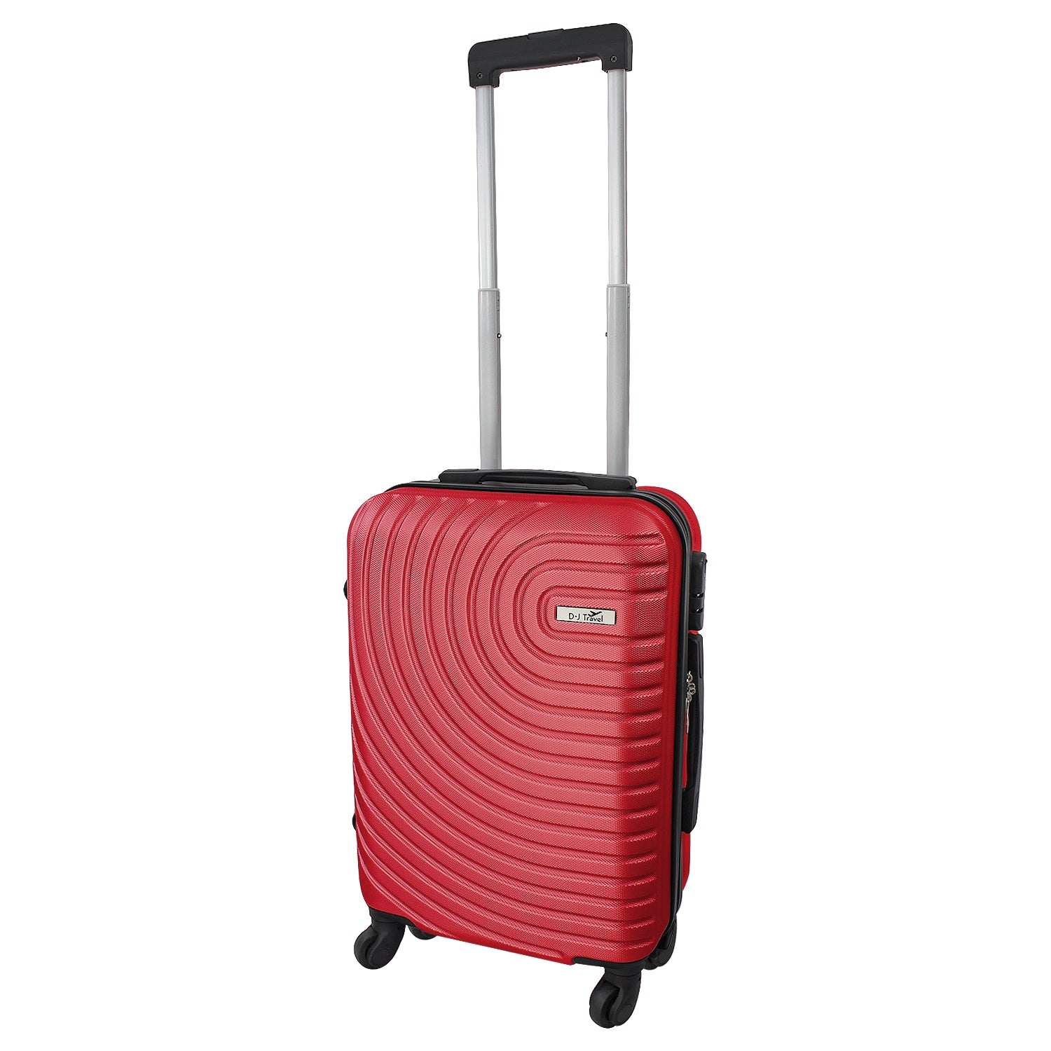 20" Red 4 Wheel Hard Shell Cabin Size Suitcase