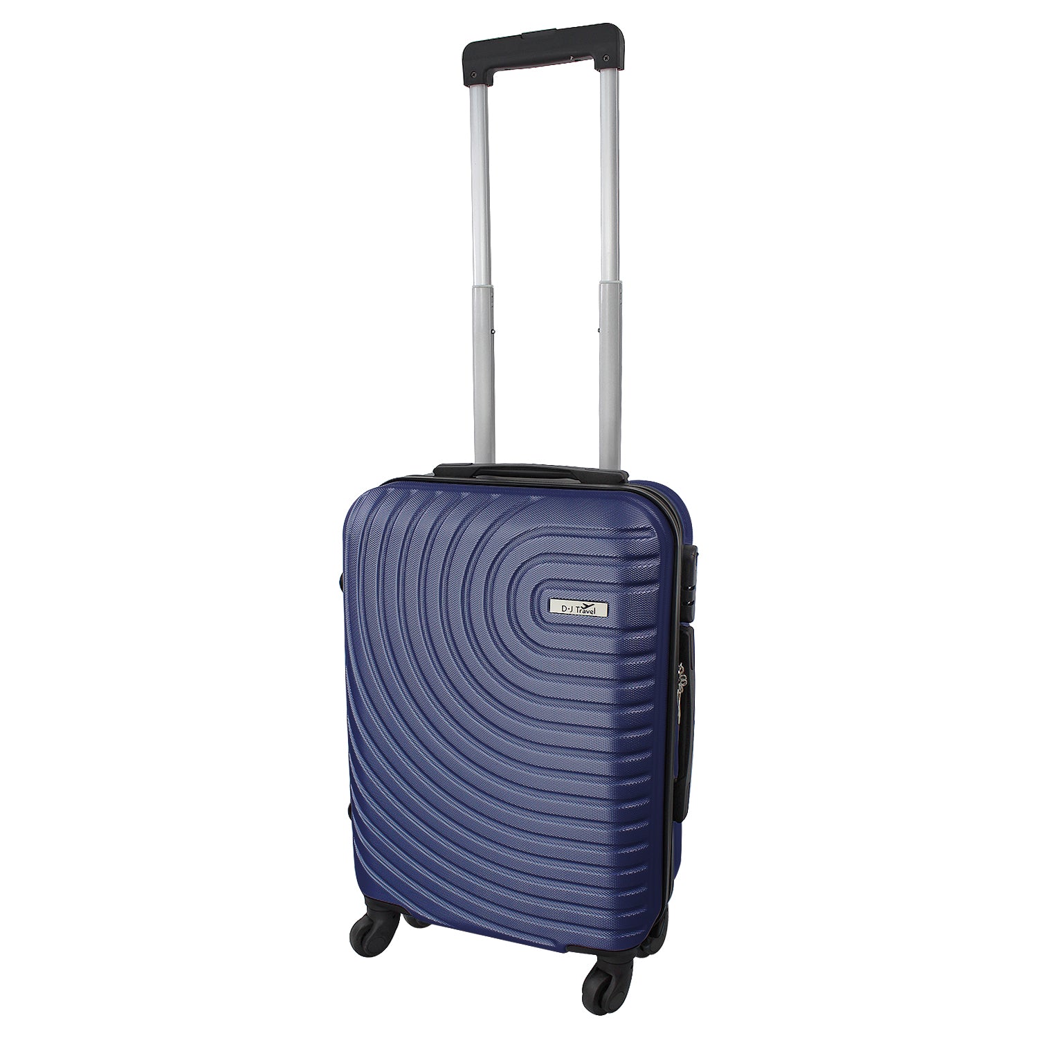 20" Navy 4 Wheel Hard Shell Cabin Size Suitcase