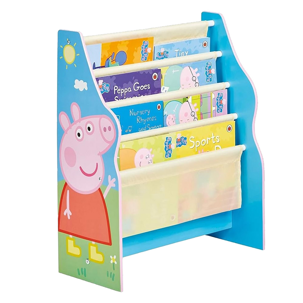 Peppa Pig Sling Bookcase Kids Book Shelf