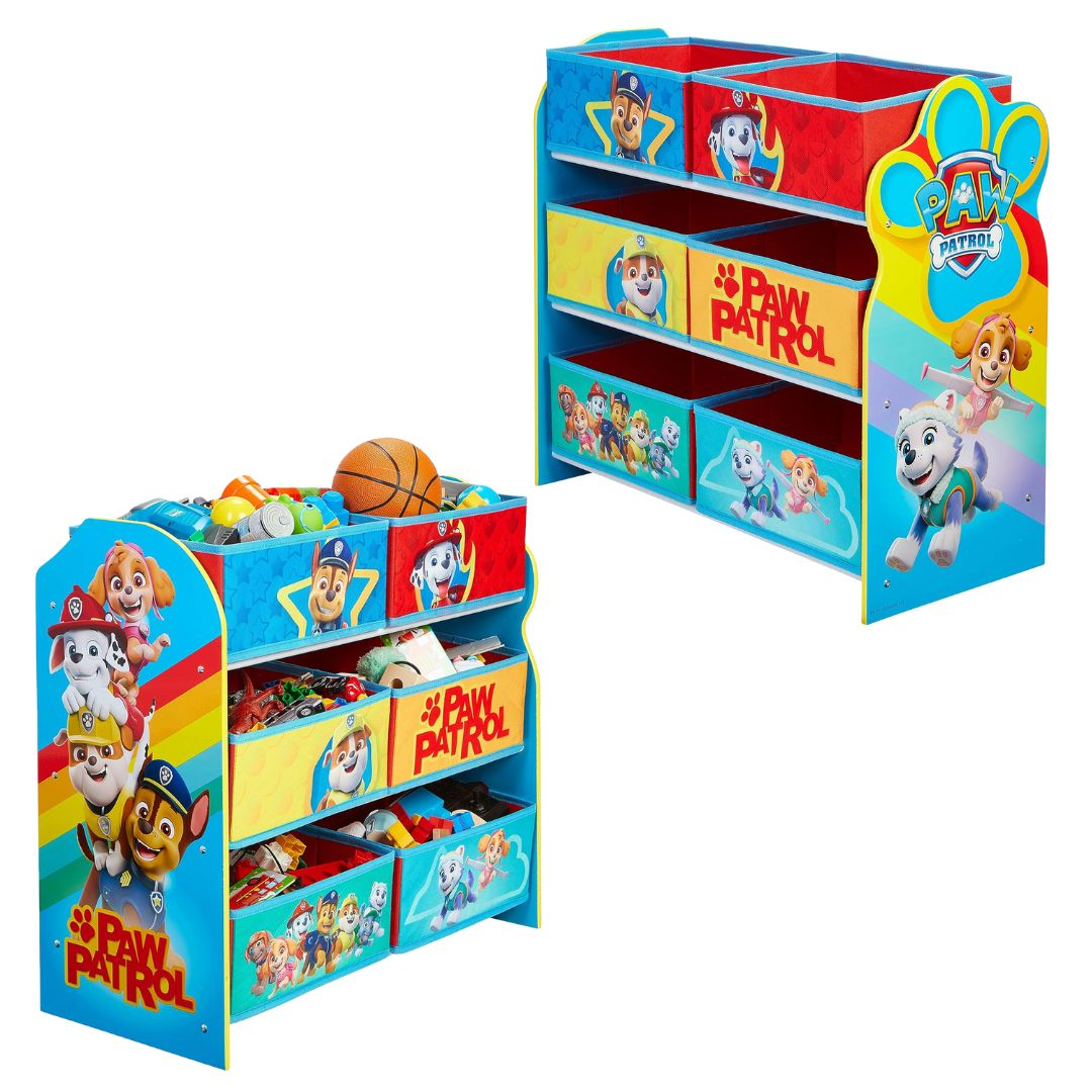 Paw Patrol 6 Drawer Wooden Kids Storage Unit