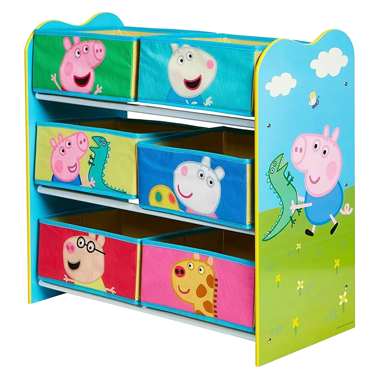 Peppa Pig 6 Drawer Wooden Kids Storage Unit