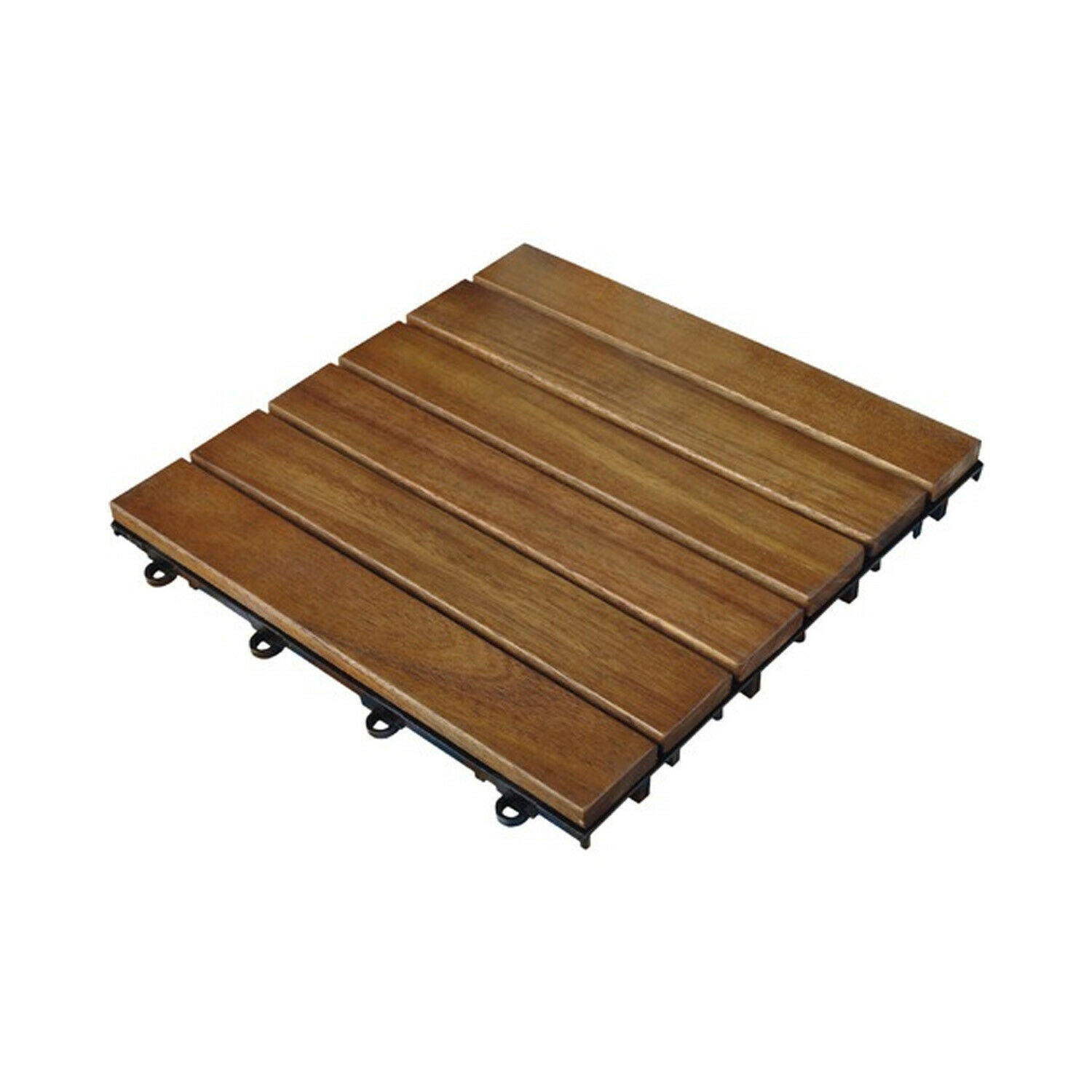 Acacia Wood Interlocking Vertical Decking Tiles - Choose Your Quantity