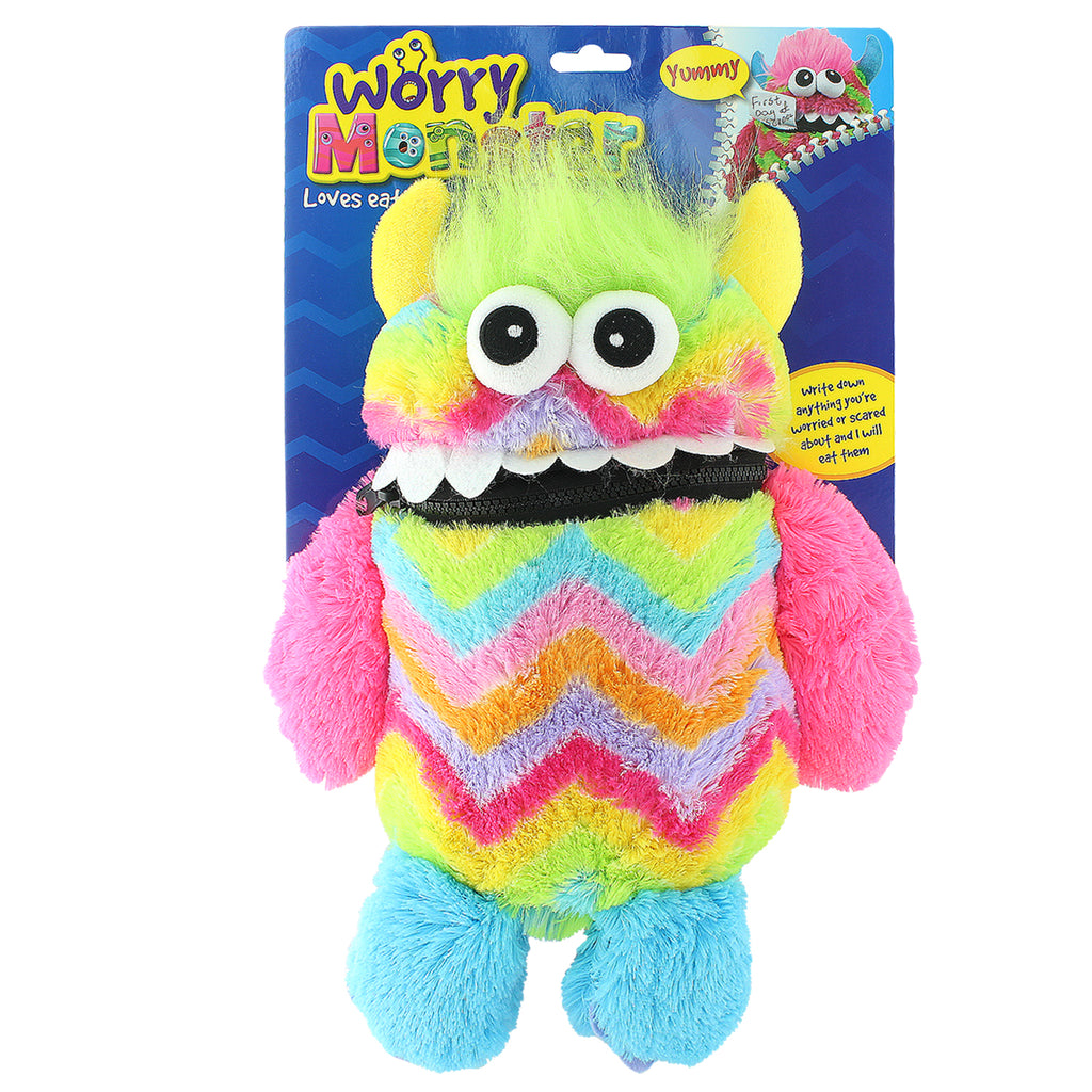 Large New Rainbow Plush Worry Monster