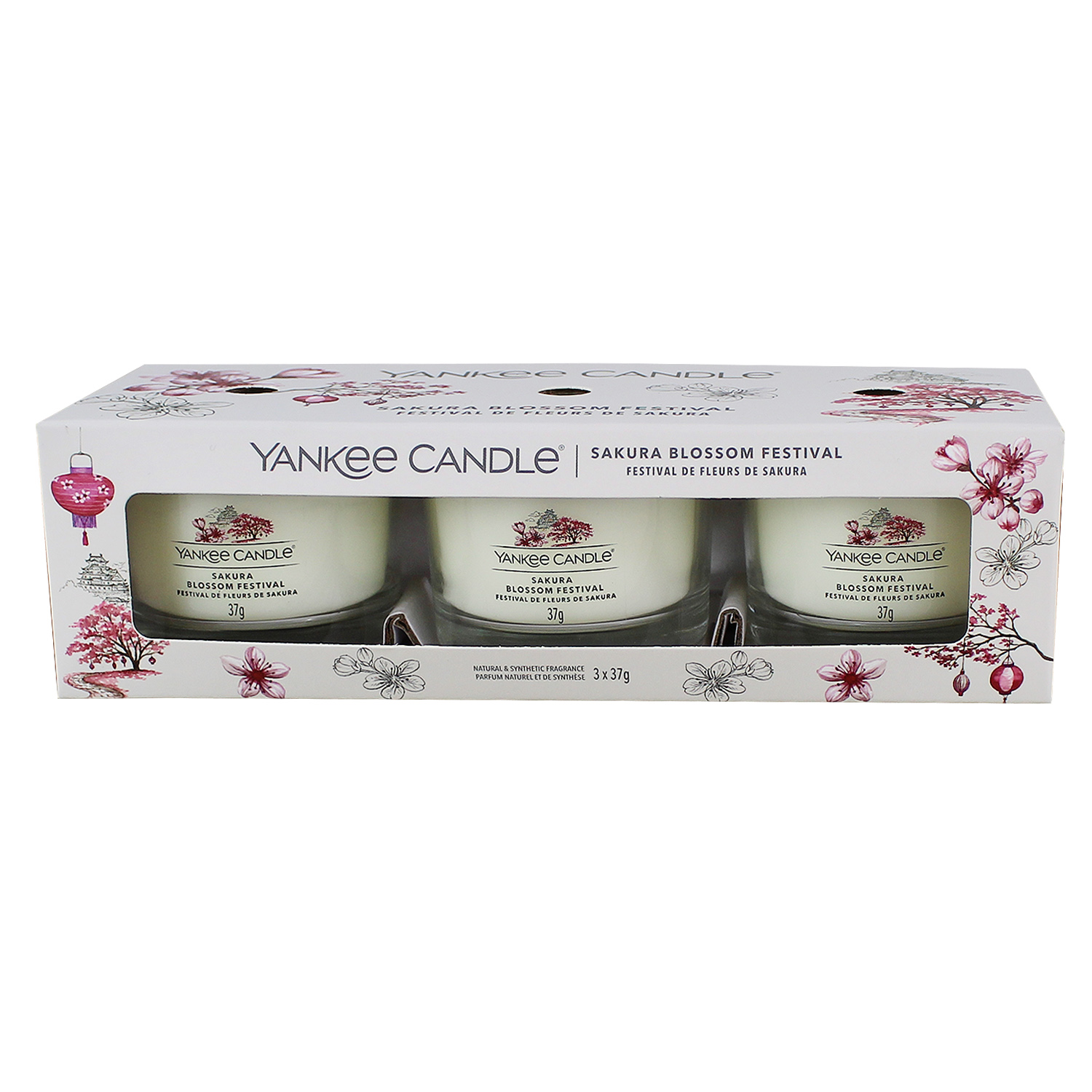 Yankee Candle Sakura Blossom Festival 3 Filled Votive Candle Gift Set -  WeeklyDeals4Less