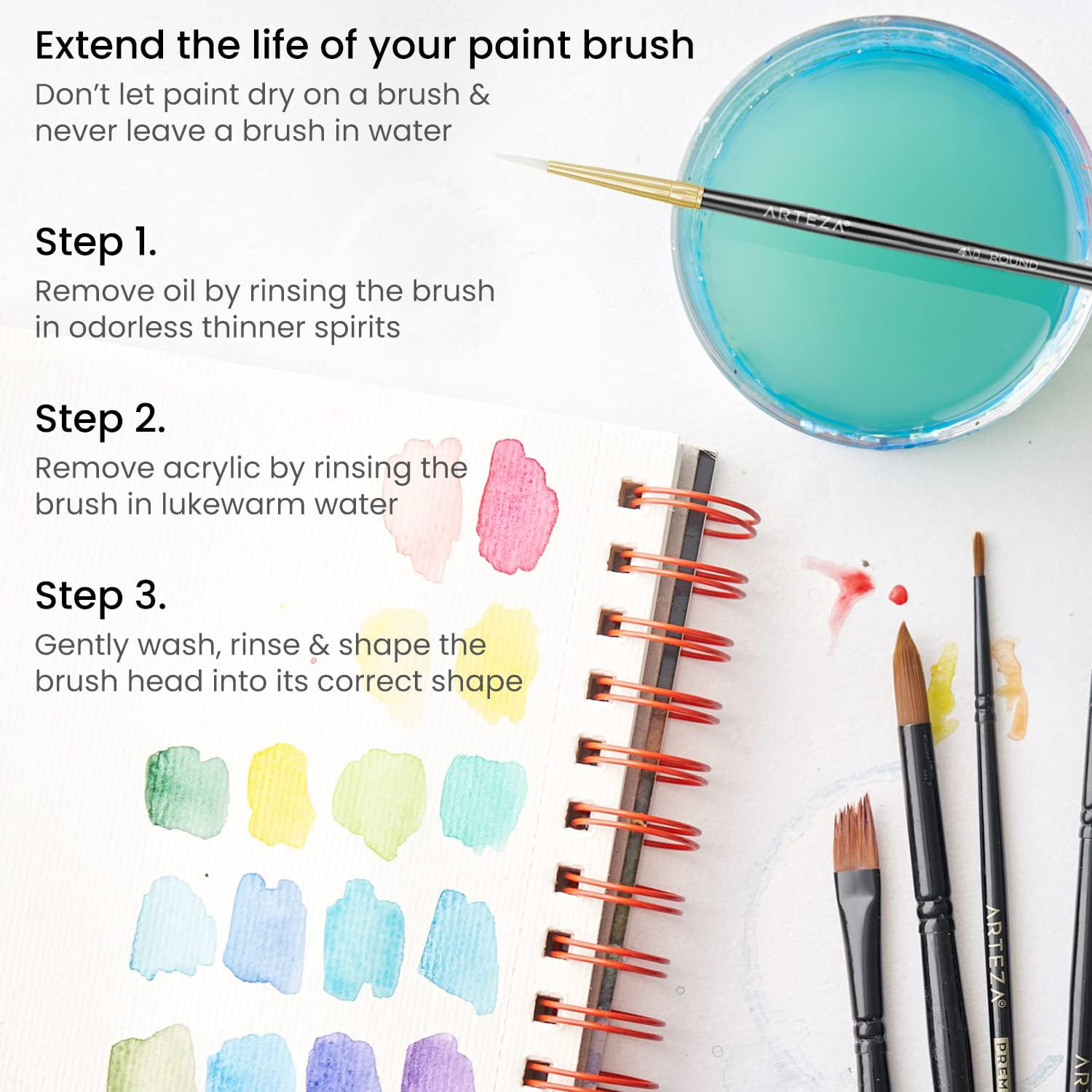 Mini Painting Starter 15 Brushes